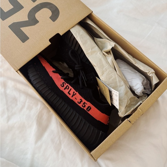 Yeezy Other - Adidas Yeezy Boost 350 V2 Core Black Red Sneakers